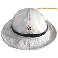 白い戦術的な帽子パナマ アフガンカ ブーニー ハット